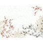 Die Papier-Tischsets 30x40 cm von Duni GmbH im Wood&Nature Design bieten minimalistische, umweltfreundliche botanische Illustrationen in Terrakotta, Schwarz und Beige auf hell strukturiertem Hintergrund - ideal für jeden Anlass. Packung mit 250 Stück.