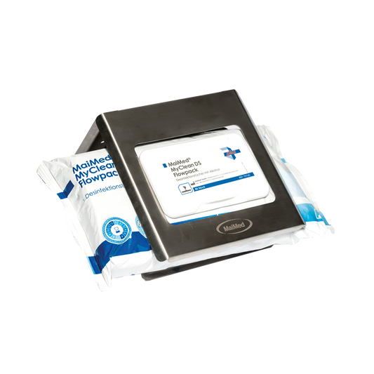 MaiMed Flowpack-Halter aus Edelstahl zur Wandmontage | Packung (1 Stück)