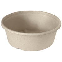 The Duni GmbH Classic Bowl 600 ml, coated with brown bagasse BAT/PLA (154x154x56), comes in a pack of 40. Made from biodegradable material, it offers eco-friendly packaging and is shown against a white background.
