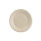 The brown plate ø 15 cm made of uncoated bagasse from Duni GmbH (pack of 50 pieces) is an environmentally friendly paper plate alternative - round, with a slightly raised edge and a fluted rim.