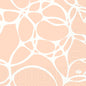 Modernes abstraktes Pfirsich-Weiß-Muster mit gepunkteten und gestrichelten Akzenten schafft einen stilvollen Look - ideal für hochwertige Papierservietten, wie die Duni GmbH Servietten 33 cm 3lagig 1/4-Falz Ocean Pink Papierservietten (Packung, 50 Stück).