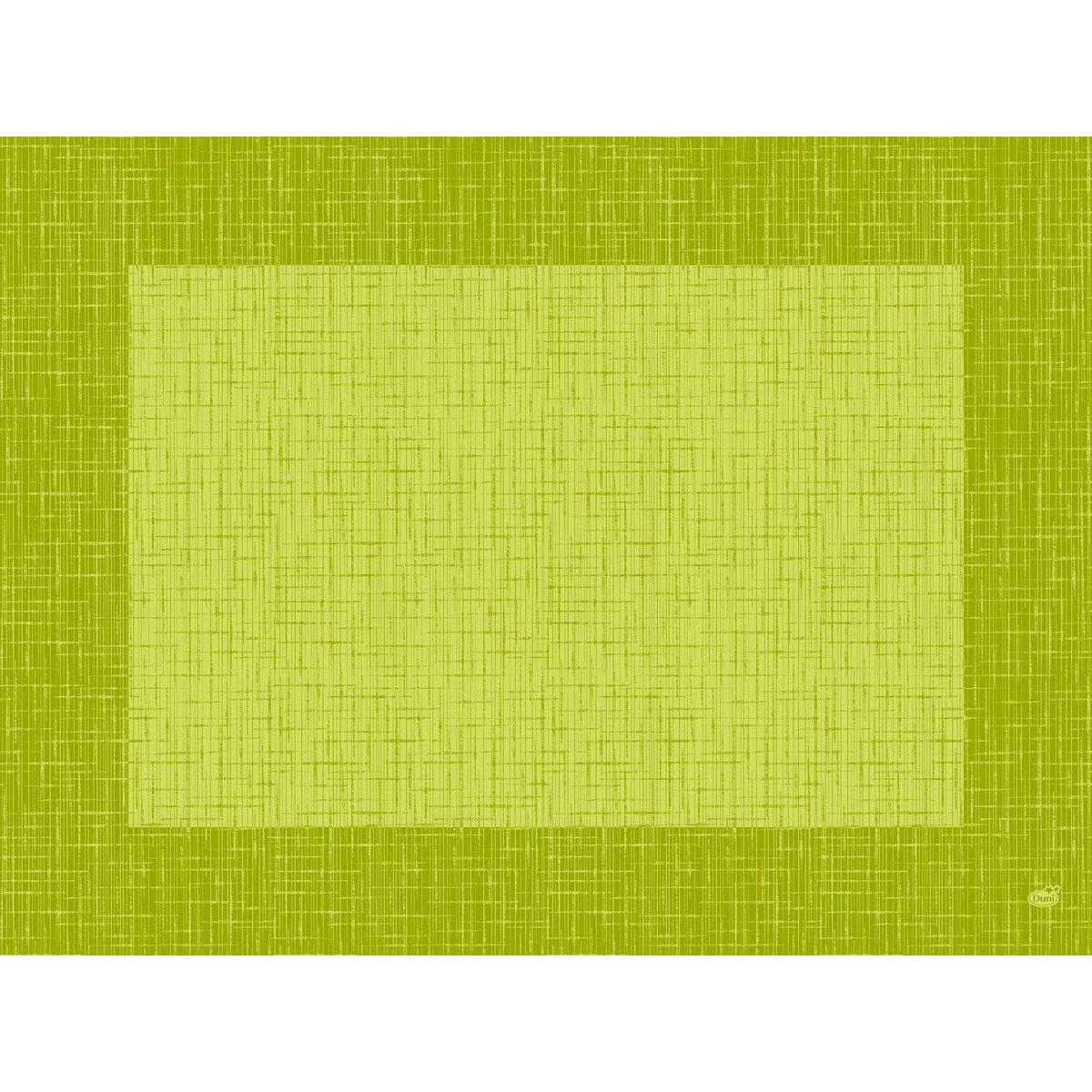 A digital image of a rectangular, textured placemat - Bio-Dunicel Sets 30x40 Linnea kiwi by Duni GmbH - features a light green center with a dark green border. Perfect for catering businesses, it goes well with eco-friendly disposable napkins.
