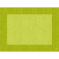 A digital image of a rectangular, textured placemat - Bio-Dunicel Sets 30x40 Linnea kiwi by Duni GmbH - features a light green center with a dark green border. Perfect for catering businesses, it goes well with eco-friendly disposable napkins.