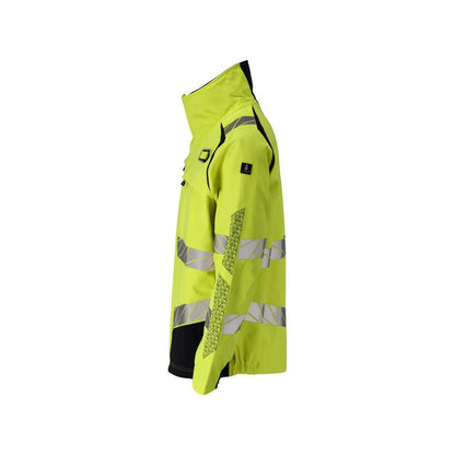 Jacket, stretch inserts Multisafe work jacket, hi-vis yellow/black-blue