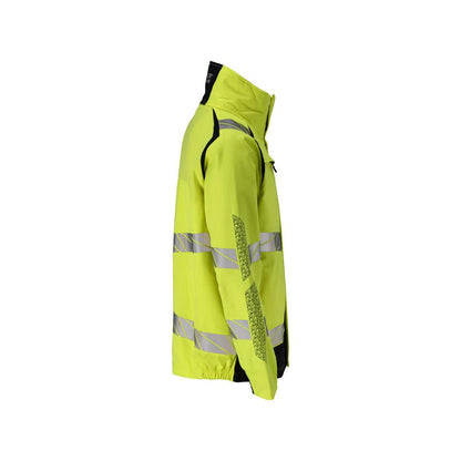 Jacket, stretch inserts Multisafe work jacket, hi-vis yellow/black-blue