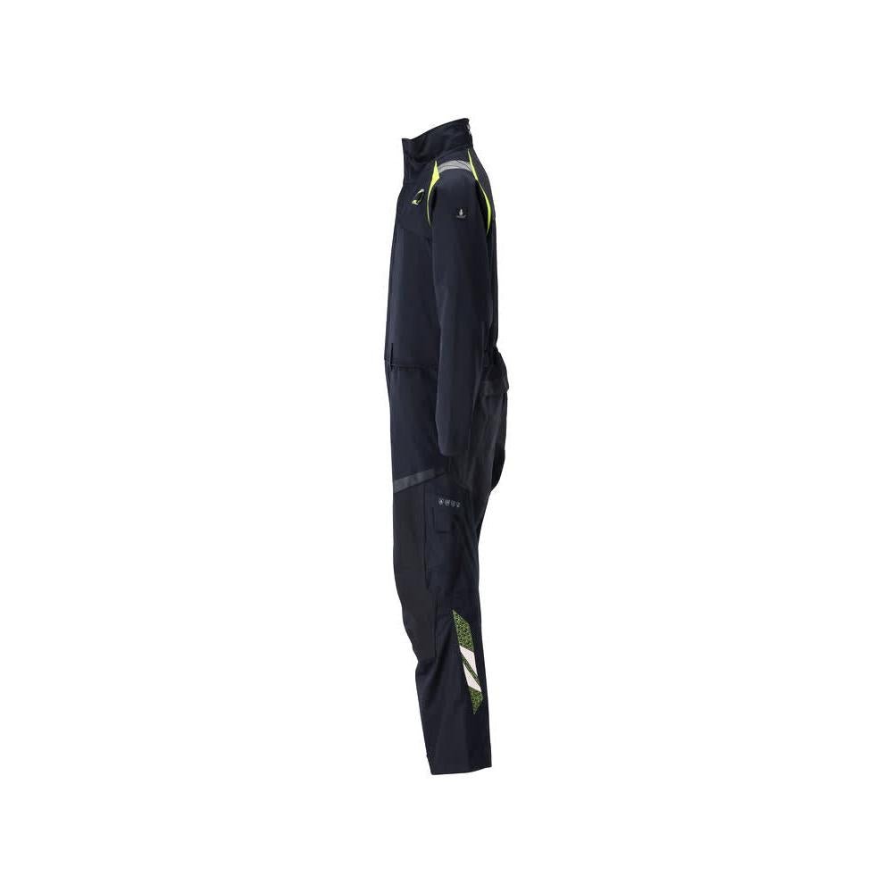 Overall, Knietaschen, Stretch-Einsätze Kombination Multisafe, schwarzblau/hi-vis gelb