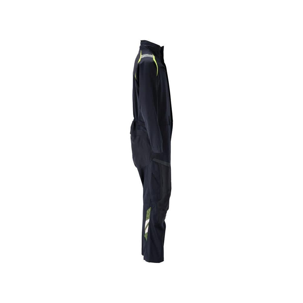 Overall, Knietaschen, Stretch-Einsätze Kombination Multisafe, schwarzblau/hi-vis gelb