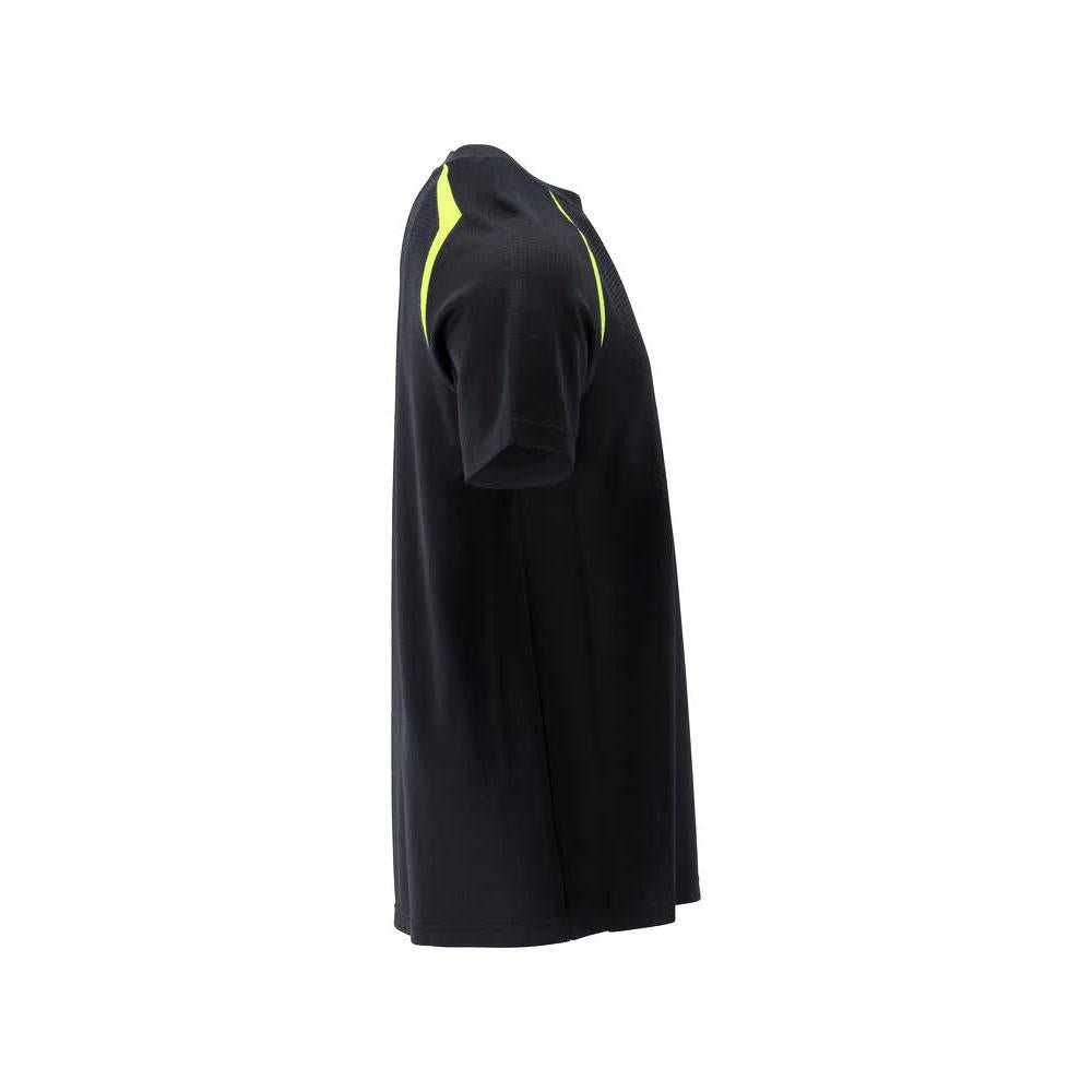 T-Shirt, moderne Passform T-shirt Multisafe, schwarzblau/hi-vis gelb