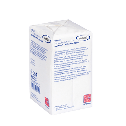MaiMed-MKS-unsterile gauze slit compresses, 100 pieces/paper bag