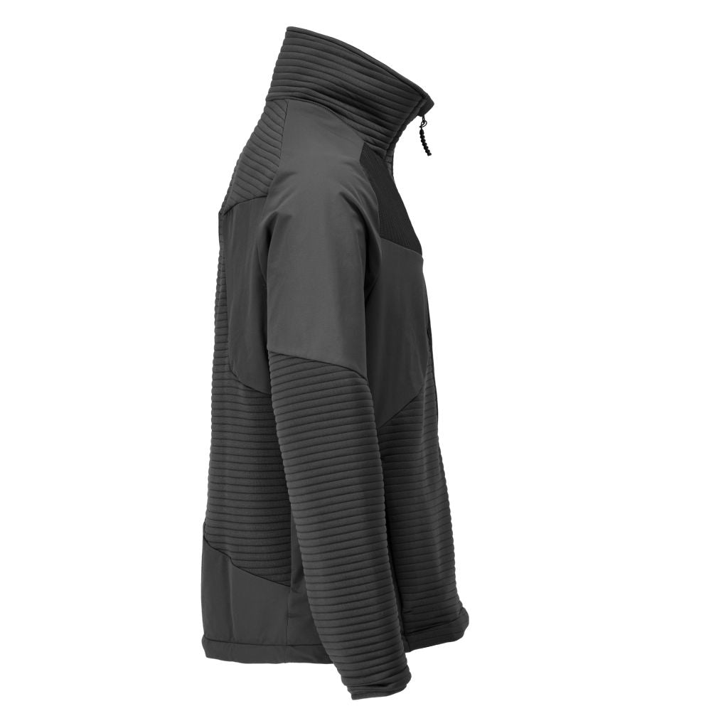 Fleece sweater, short zip, microfleece jacket lining