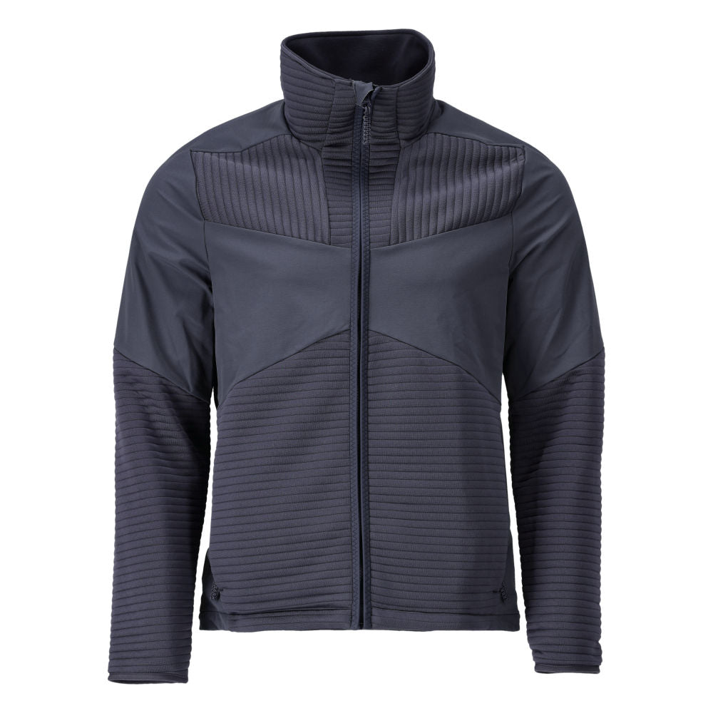 Fleece sweater with zip, microfleece jacket lining