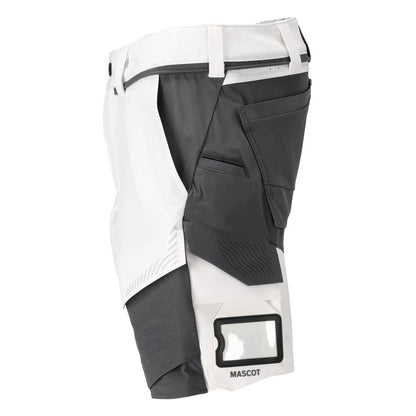 Shorts, Stretch, geringes Gewicht Shorts, weiss/Anthrazitgrau