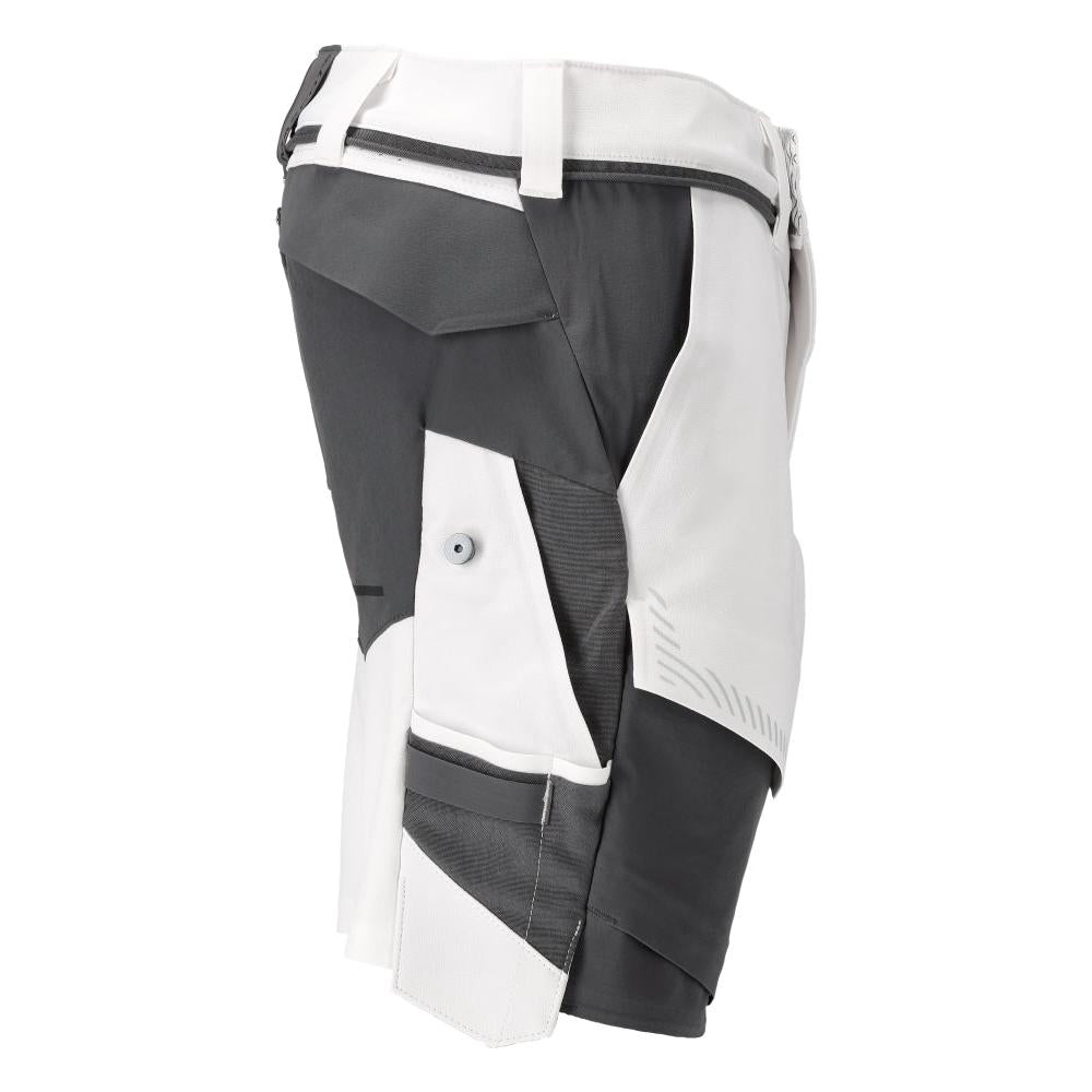Shorts, Stretch, geringes Gewicht Shorts, weiss/Anthrazitgrau