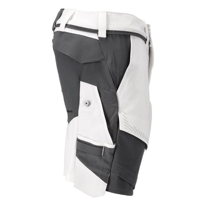 Shorts, Stretch, geringes Gewicht Shorts, weiss/Anthrazitgrau