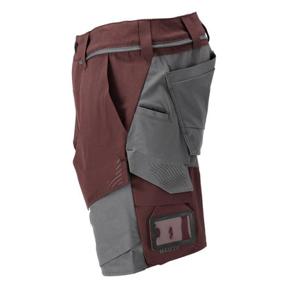 Shorts, Stretch, geringes Gewicht Shorts, bordeaux/anthrazitgrau