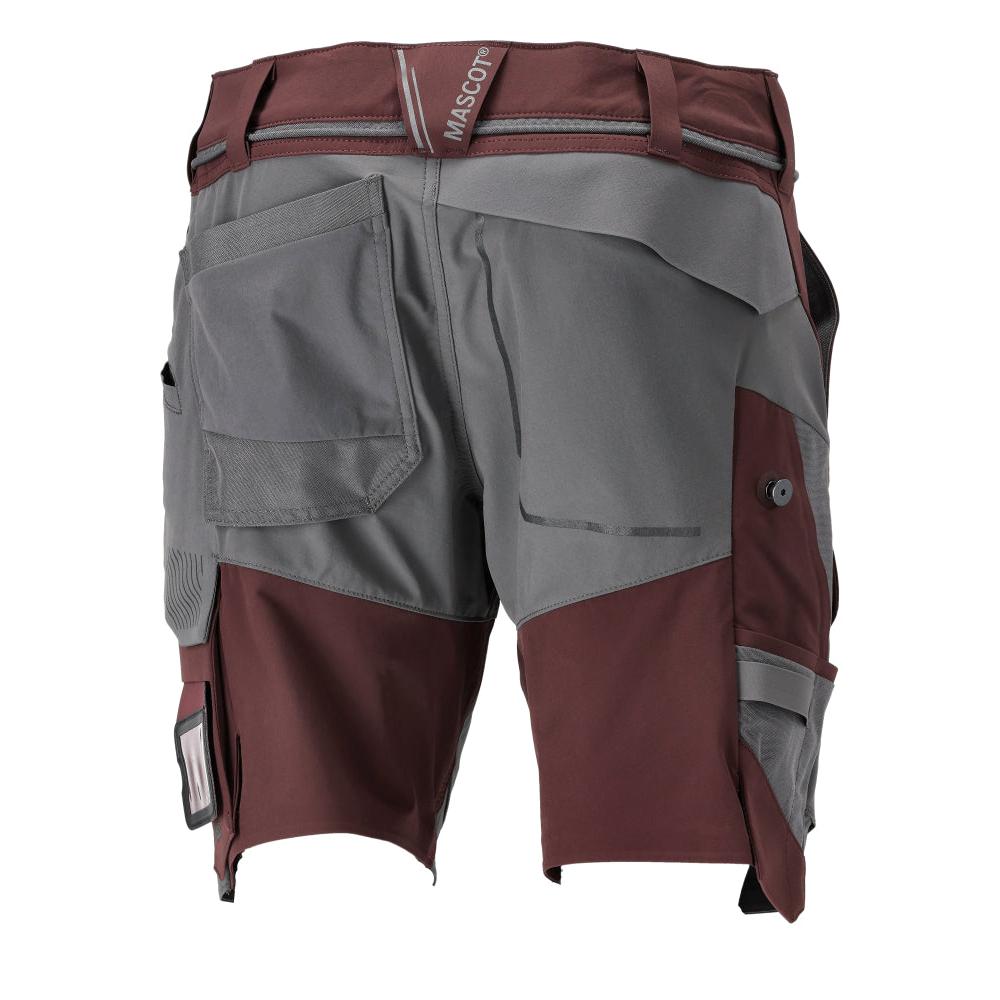 Shorts, Stretch, geringes Gewicht Shorts, bordeaux/anthrazitgrau