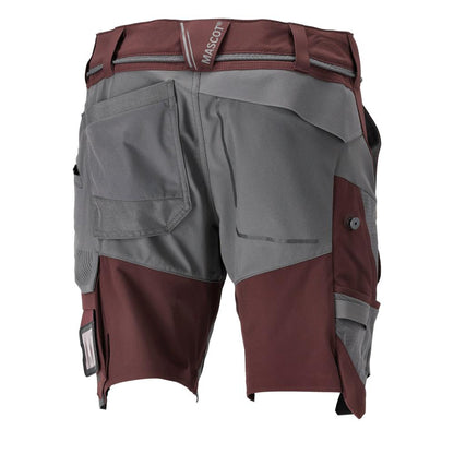Shorts, Stretch, geringes Gewicht Shorts, bordeaux/anthrazitgrau