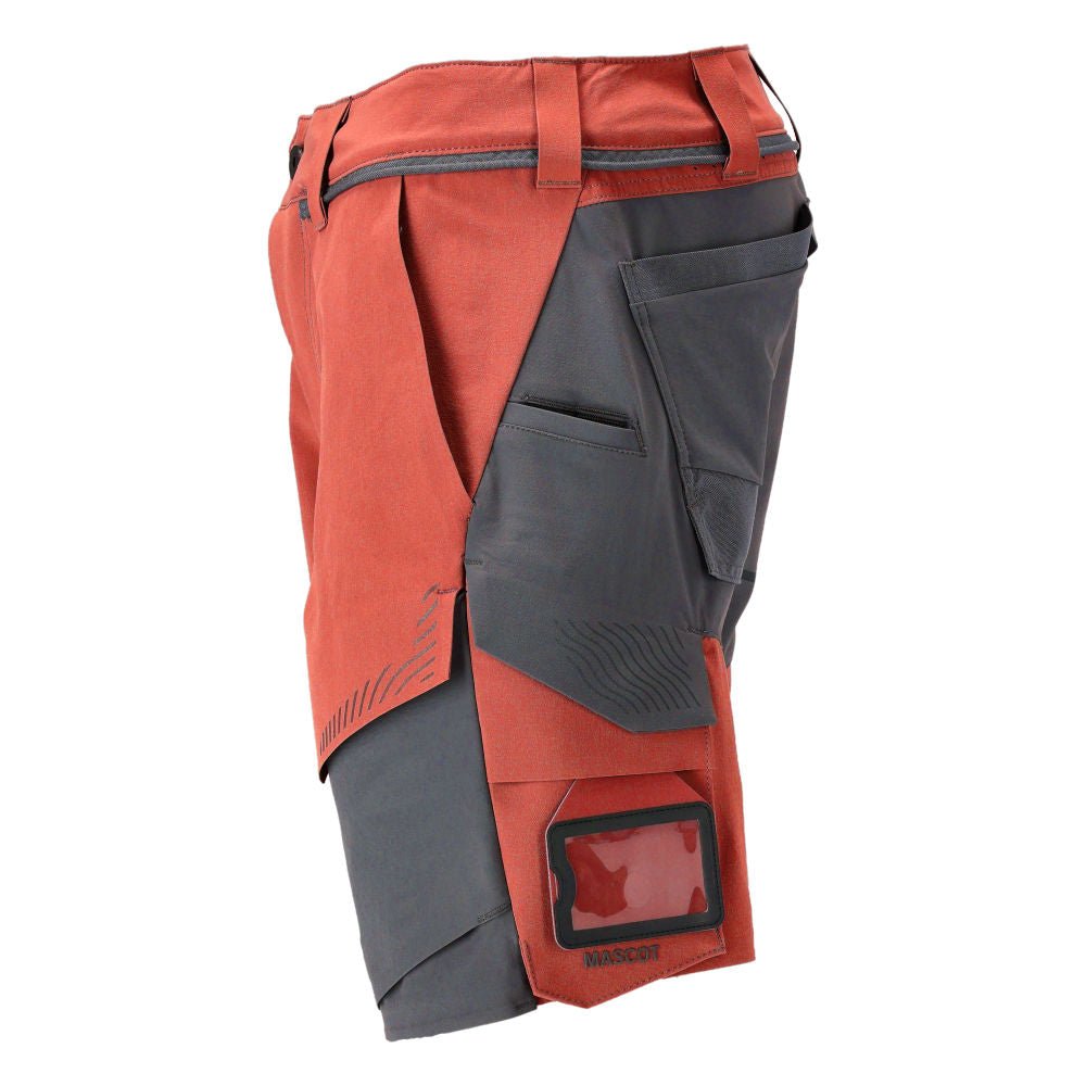 Shorts, Stretch, geringes Gewicht Shorts, herbstrot/anthrazitgrau