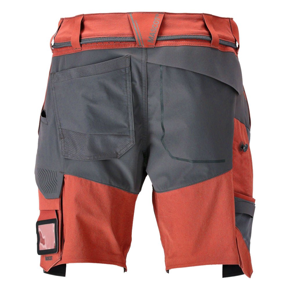 Shorts, Stretch, geringes Gewicht Shorts, herbstrot/anthrazitgrau