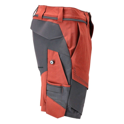 Shorts, Stretch, geringes Gewicht Shorts, herbstrot/anthrazitgrau