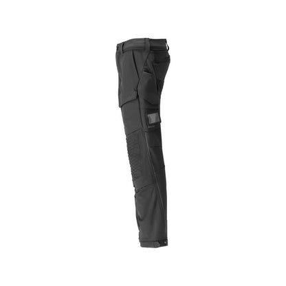 Hose,Knietaschen,strapazierfähig,Stretch Hose, schwarz