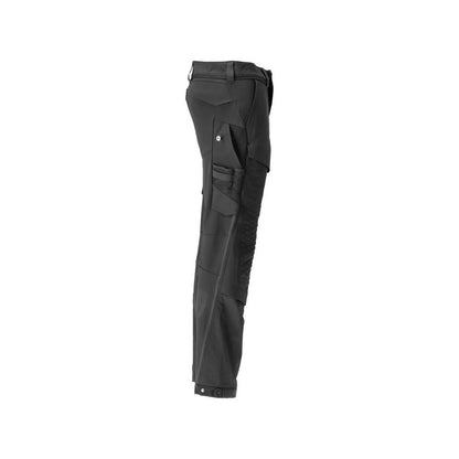 Hose,Knietaschen,strapazierfähig,Stretch Hose, schwarz
