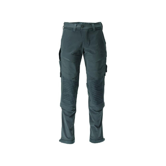 Hose,Knietaschen,strapazierfähig,Stretch Hose, waldgrün