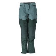 Hose mit Knietaschen, Damen Hose, helles waldgrün/waldgrün