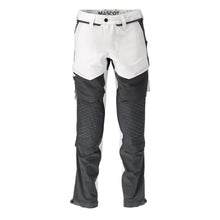 Hose, Knietaschen, Stretch, leicht Hose, weiss/Anthrazitgrau