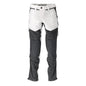 Hose, Knietaschen, Stretch, leicht Hose, weiss/Anthrazitgrau