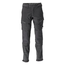 Hose, Knietaschen, Stretch, leicht Hose, schwarz