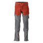 Hose, Knietaschen, Stretch, leicht Hose, herbstrot/anthrazitgrau