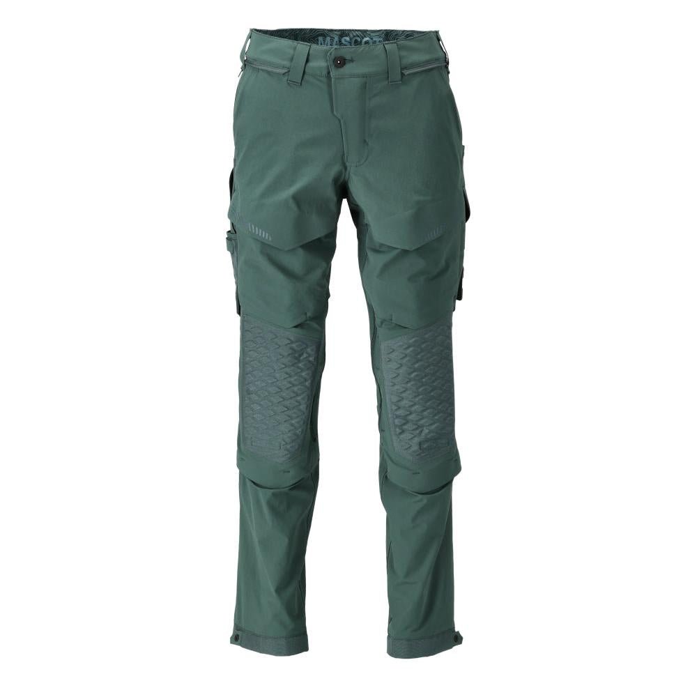 Hose, Knietaschen, Stretch, leicht Hose, waldgrün