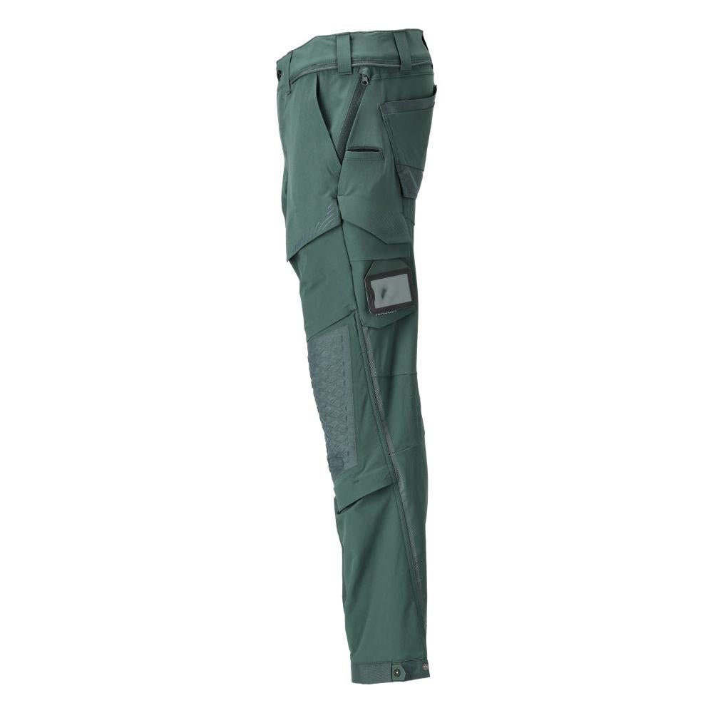 Hose, Knietaschen, Stretch, leicht Hose, waldgrün