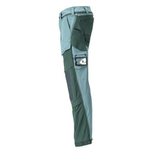 Hose, Knietaschen, Stretch, leicht Hose, helles waldgrün/waldgrün