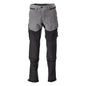 Trousers, knee pockets, stretch, light trousers, anthracite grey/black