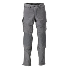 Trousers, knee pockets, stretch, light trousers, anthracite grey