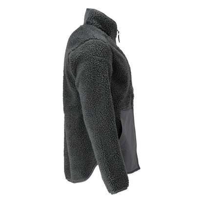 Faserpelz Jacke mit Reißverschluss Faserpelzjacke
