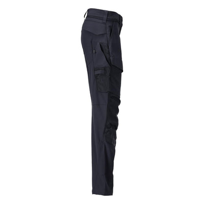 Hose mit Knietaschen, Damen Hose, schwarzblau
