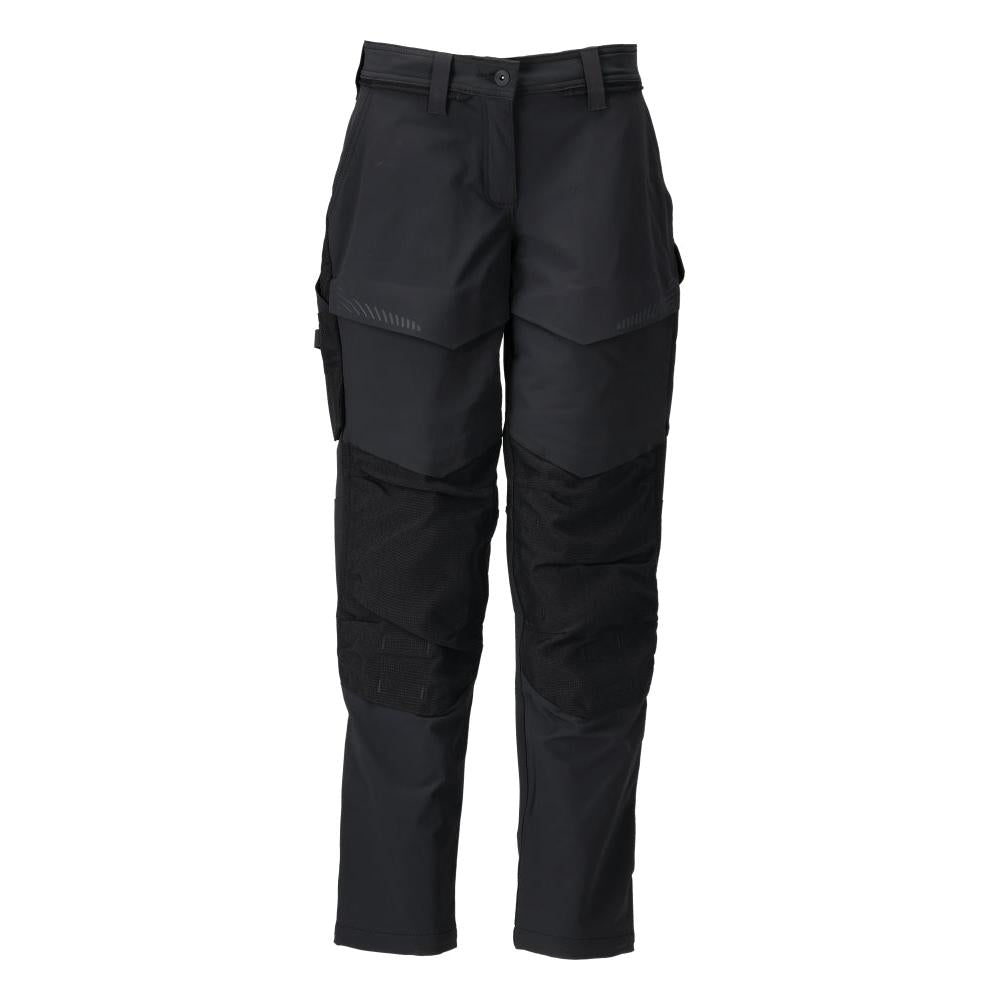 Hose mit Knietaschen, Damen Hose, schwarz