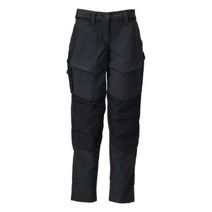 Hose mit Knietaschen, Damen Hose, schwarz