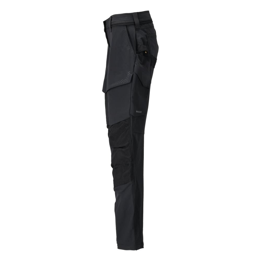 Hose mit Knietaschen, Damen Hose, schwarz