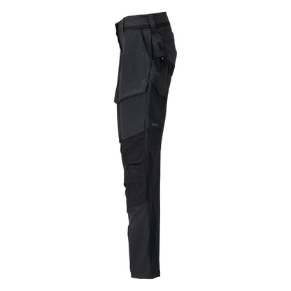 Hose mit Knietaschen, Damen Hose, schwarz