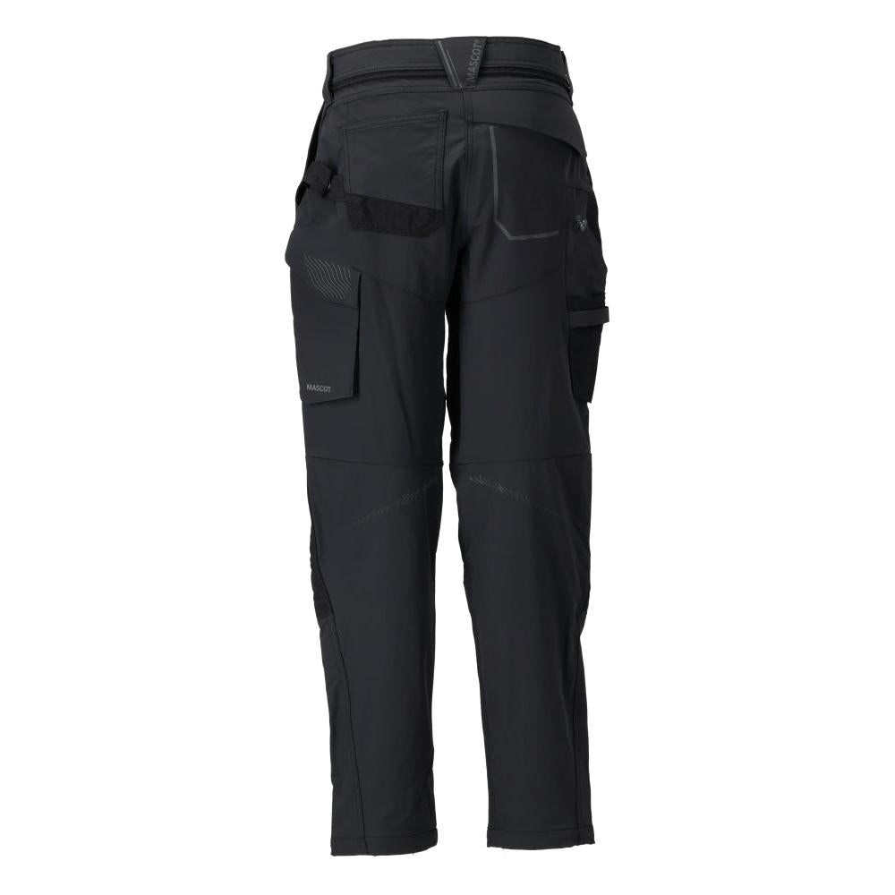 Hose mit Knietaschen, Damen Hose, schwarz