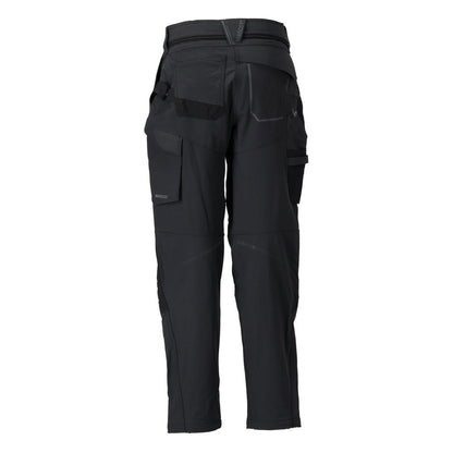 Hose mit Knietaschen, Damen Hose, schwarz