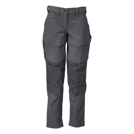 Hose mit Knietaschen, Damen Hose, Anthrazitgrau