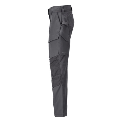 Hose mit Knietaschen, Damen Hose, Anthrazitgrau