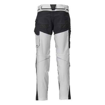 Hose mit Knietaschen, ULTIMATE STRETCH Hose, weiss/Anthrazitgrau
