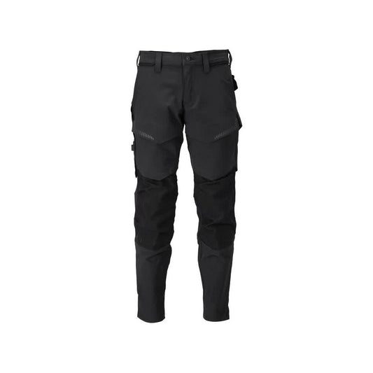 Hose mit Knietaschen, ULTIMATE STRETCH Hose, schwarz