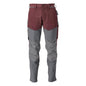 Hose mit Knietaschen, ULTIMATE STRETCH Hose, bordeaux/anthrazitgrau